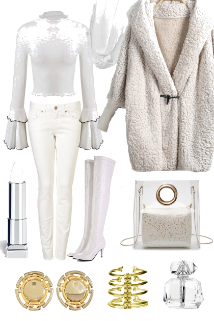 MICHELLE LOVES WINTER WHITE- combinação de moda