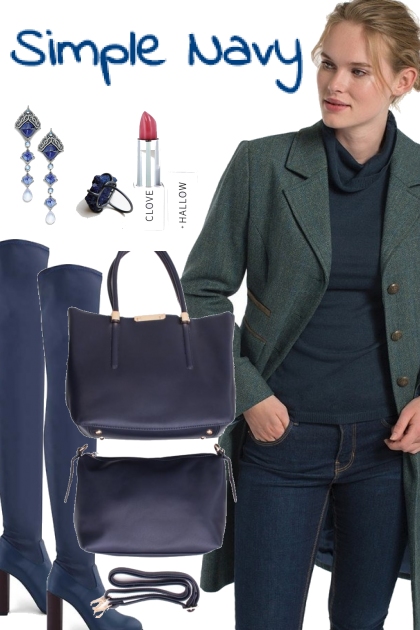 SIMPLE NAVY- Combinazione di moda