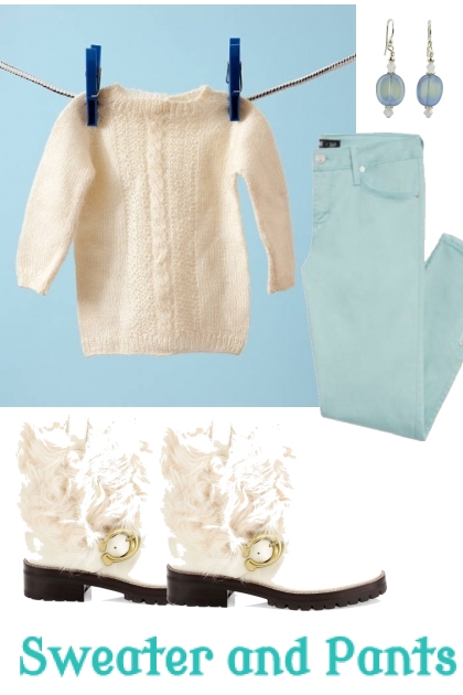 Sweater and Pants (Y)- Modna kombinacija