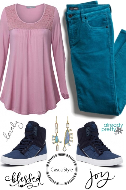 PINK AND BLUE AGAIN- Fashion set