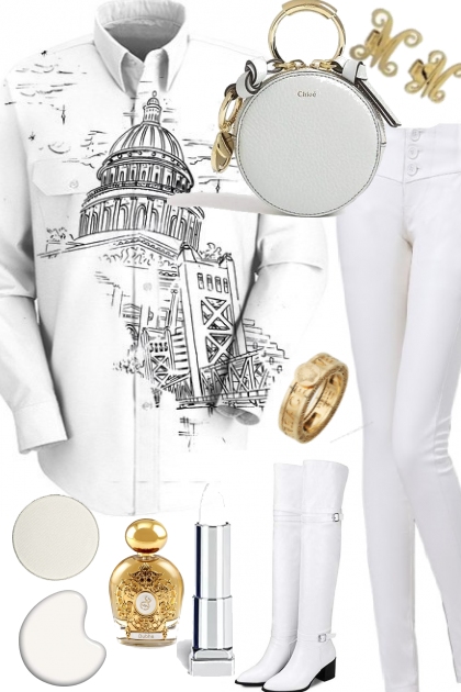 WHITE CLOTHING- Fashion set