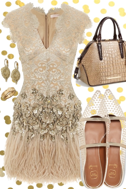 LACE, FEATHERS AND MORE- Combinazione di moda