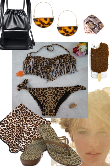 LEOPARD BEACH WEAR- Modna kombinacija