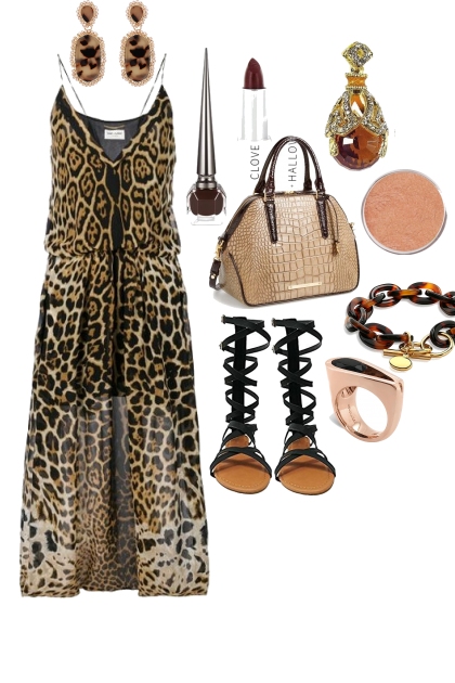 SUN LEOPARD- Combinazione di moda