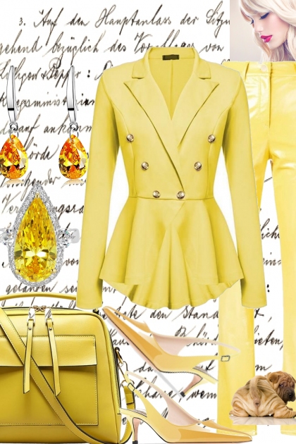 SPRING CALLED: IT SAID IT'S TIME FOR YELLOW- Модное сочетание