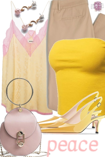 THE PINK AND YELLOW CAMISOLE- Модное сочетание