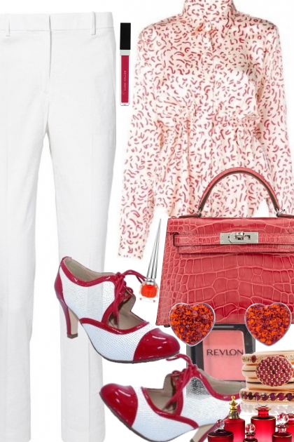 !RED AND WHITE!- Fashion set
