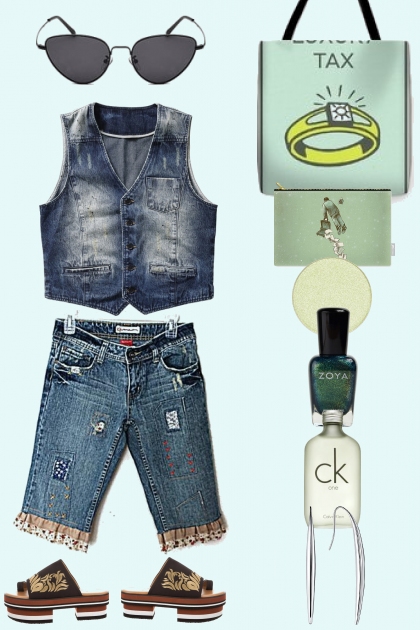 WEARING A VEST AS A SHIRT- Combinazione di moda