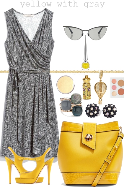 YELLOW WITH GRAY <3- Fashion set