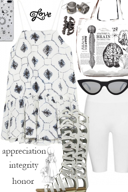 BLACK AND WHITE SUMMER SET (g)- Combinazione di moda