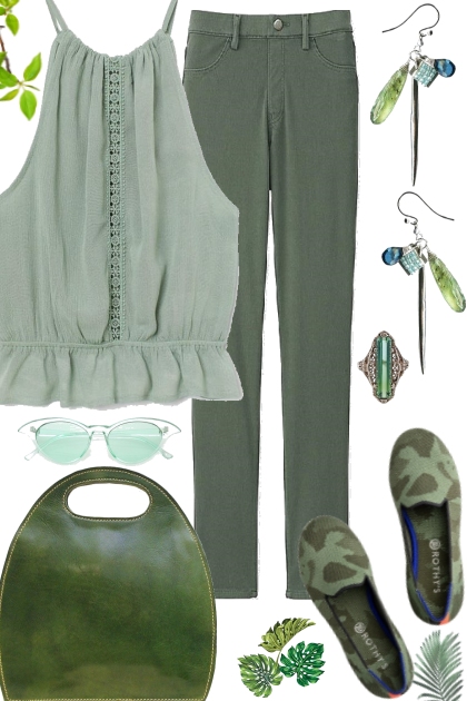 %%GREEN%%- Fashion set