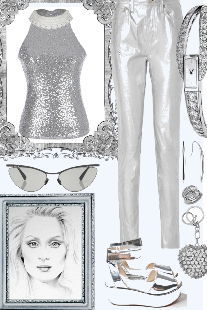 SO COMPLETELY SILVER- Fashion set