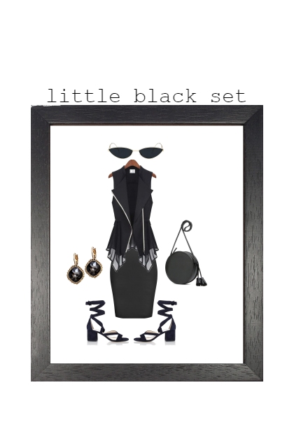 LITTLE BLACK SET- combinação de moda