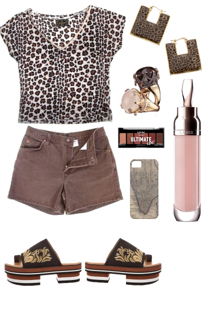 ONE LEOPARD SHIRT- Fashion set