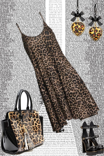 TANK LEOPARD SUMMER DRESS AND BAG- Modna kombinacija