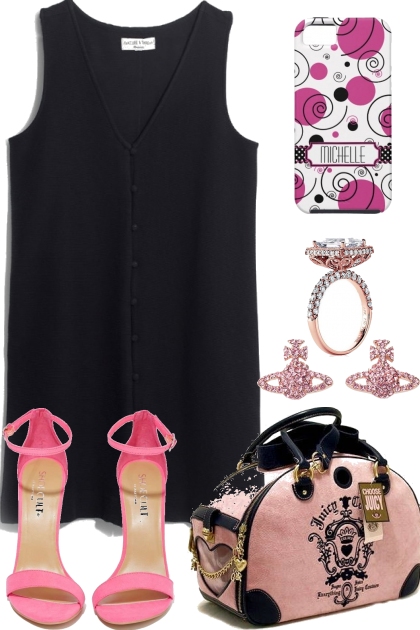 PINK ACCESSORIES- Fashion set