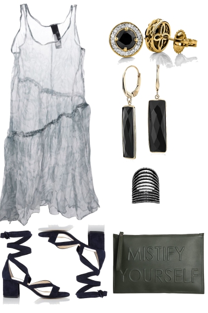 SHEER DRESS # # # - combinação de moda