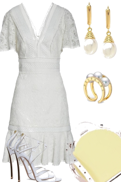 WHITE DRESS.- Fashion set