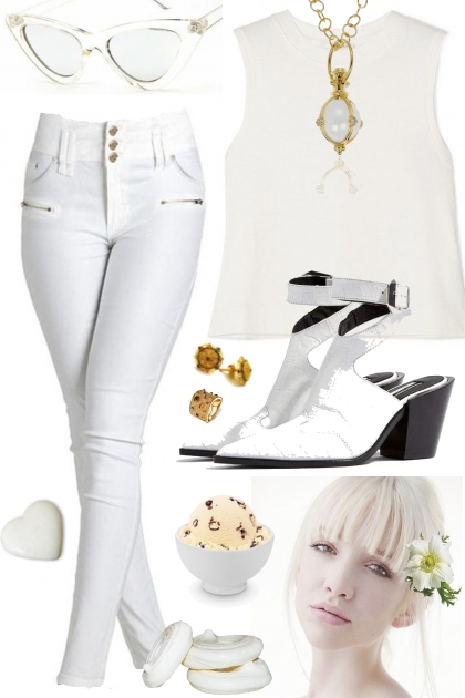 WHITE SUMMER OUTFIT- Modekombination