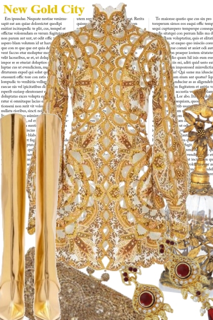 CAPTIVATE IN GOLD- Fashion set