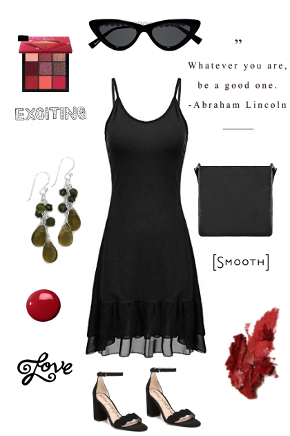 TREND ME DRESS IN BLACK :":":":"- Fashion set