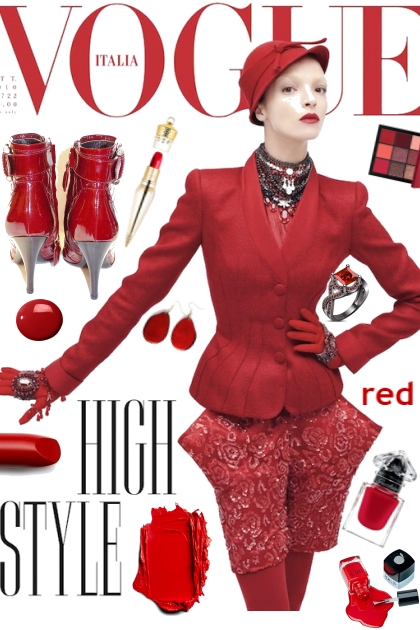 VOGUE IN RED- Combinaciónde moda