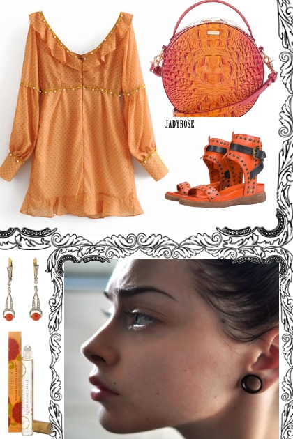 ORANGE OUTFIT FOR SUMMER