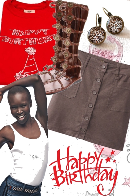 -HAPPY BIRTHDAY-- combinação de moda