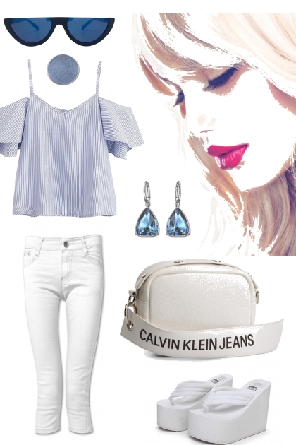 WHITE CROPPED PANTS *^*^- Combinaciónde moda