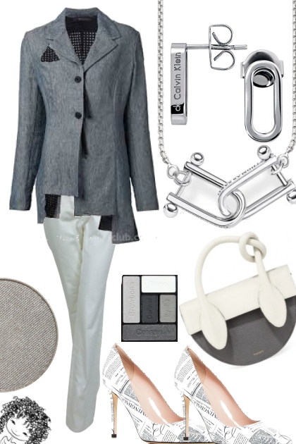 GRAY BLAZER ON TREND ME- Combinazione di moda