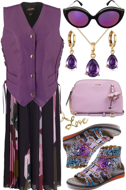 COOL PURPLE SUMMER- Fashion set