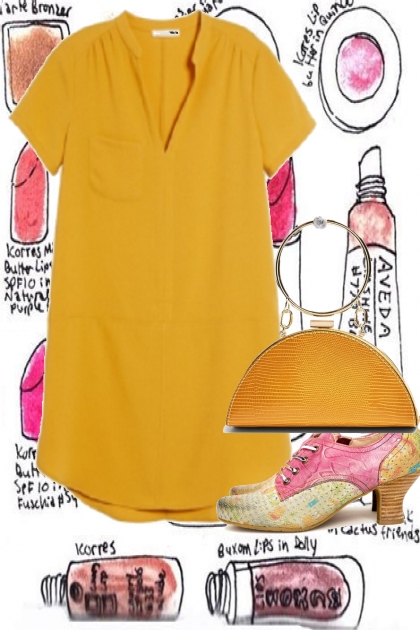 PINK AND YELLOW- Fashion set