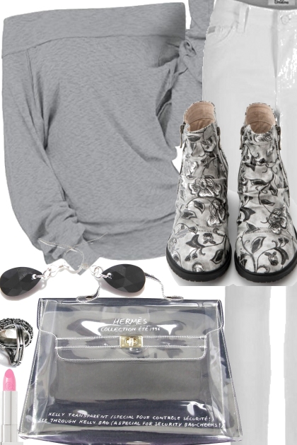 GRAY SHIRT ON TREND ME <3- Fashion set