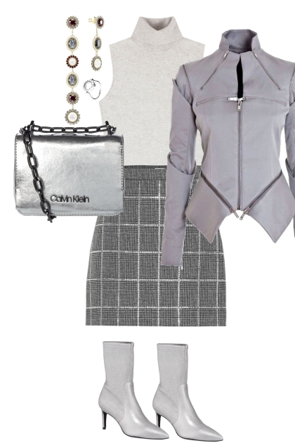 OUTFIT GRAY AND SIMPLE- Fashion set