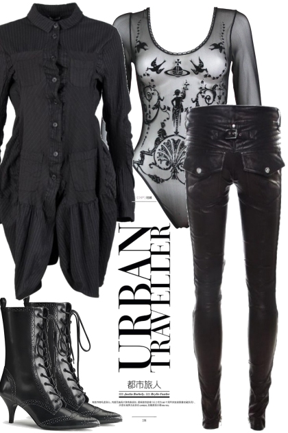 BLACK,- Fashion set