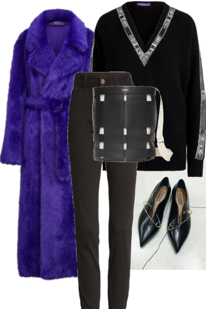 NEW PURPLE COAT - Combinaciónde moda