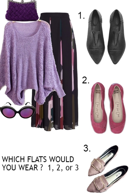 CHOOSE THE FLATS FOR THIS OUTFIT- Модное сочетание