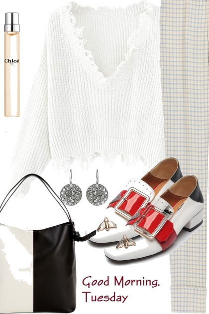 WHITE SWEATER DAY- Combinazione di moda