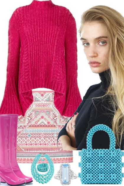 I See Pretty Pink Sweaters on Trend Me - Fashion set