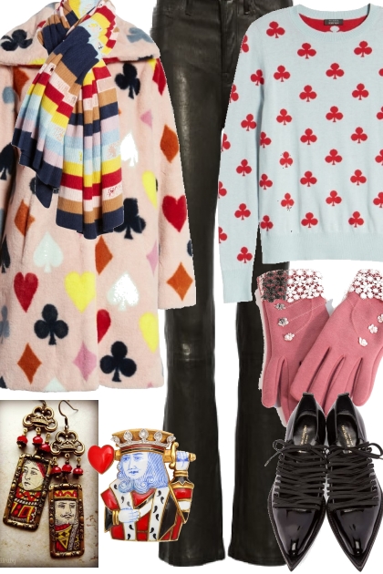 KINGS, QUEENS, HEARTS AND SPADES FOR WINTER 2019- Combinazione di moda