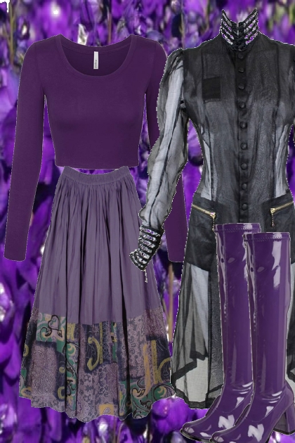 GO PURPLE- Combinaciónde moda