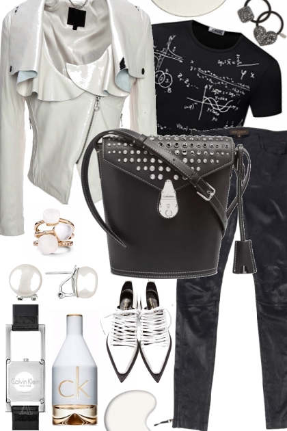 UNISEX TEE : BLACK AND WHITE- Fashion set