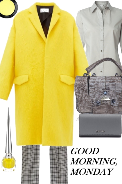 ~!YELLOW AND GRAY !~ ~ ~- Fashion set