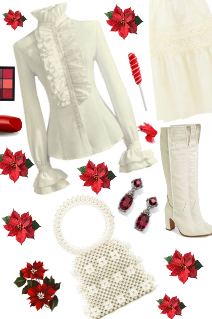 / CHRISTMAS WHITE OUTFIT /