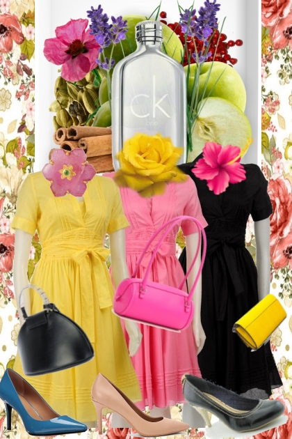 CALVIN KLEIN: THREE LITTLE DRESSES- Fashion set