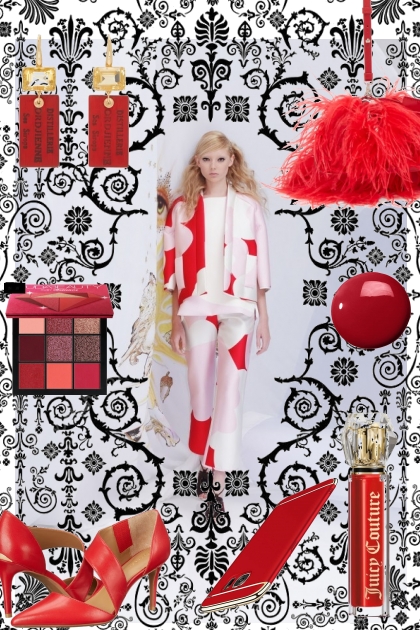 SPRING IN RED AND WHITE- Fashion set