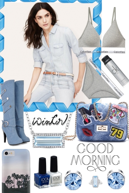 LIGHT DENIM CASUAL- Fashion set