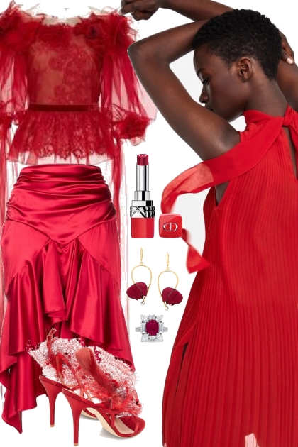 OVER THE TOP FANCY RED- Fashion set