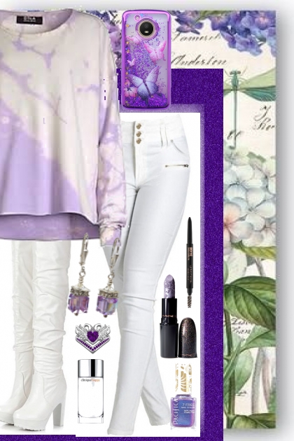 WHITE JEANS AND BOOTS- Fashion set