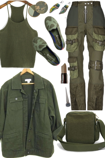 ARMY GREEN FOR 2020- コーディネート